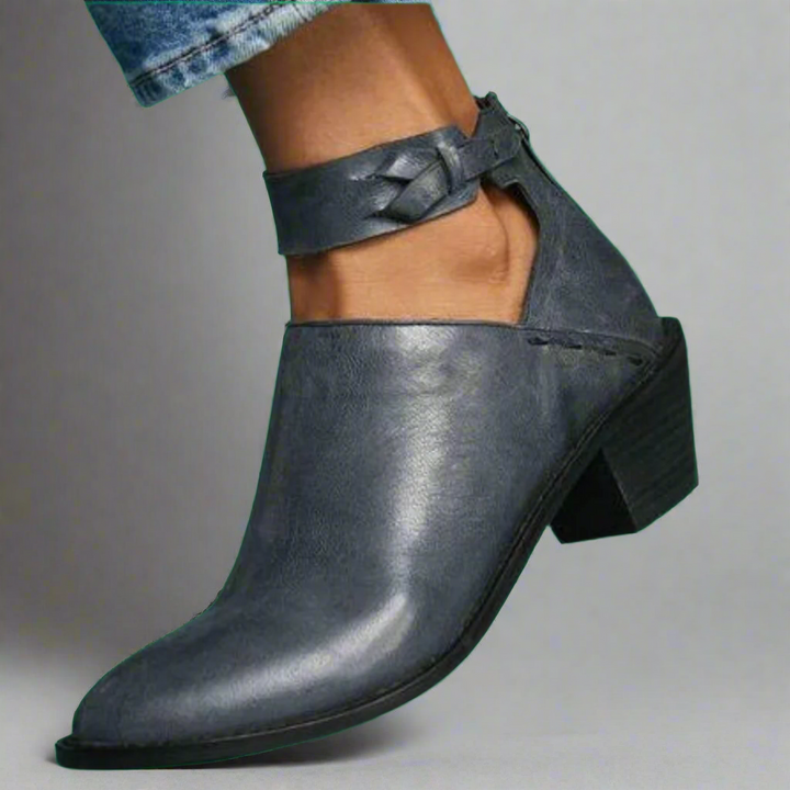 Renata | Mid-Toe Singles z blokowym obcasem – Komfort i styl