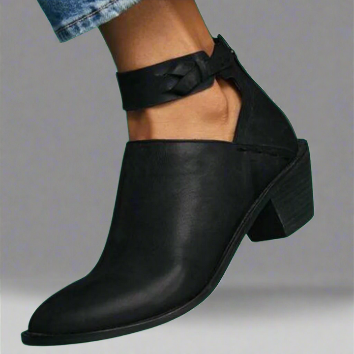 Renata | Mid-Toe Singles z blokowym obcasem – Komfort i styl