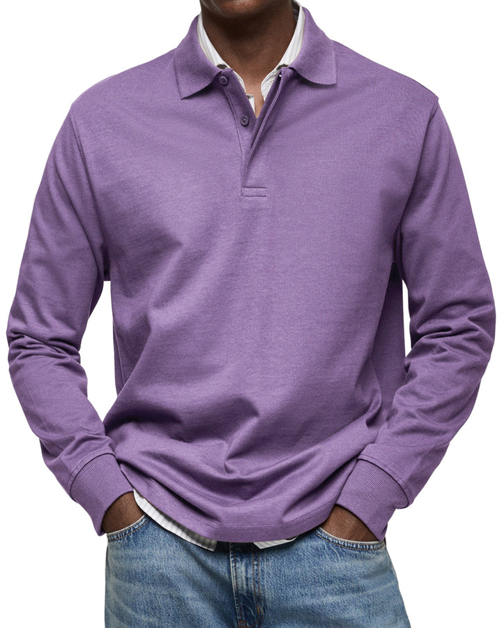 William™ | Polo Casual z Długim Rękawem