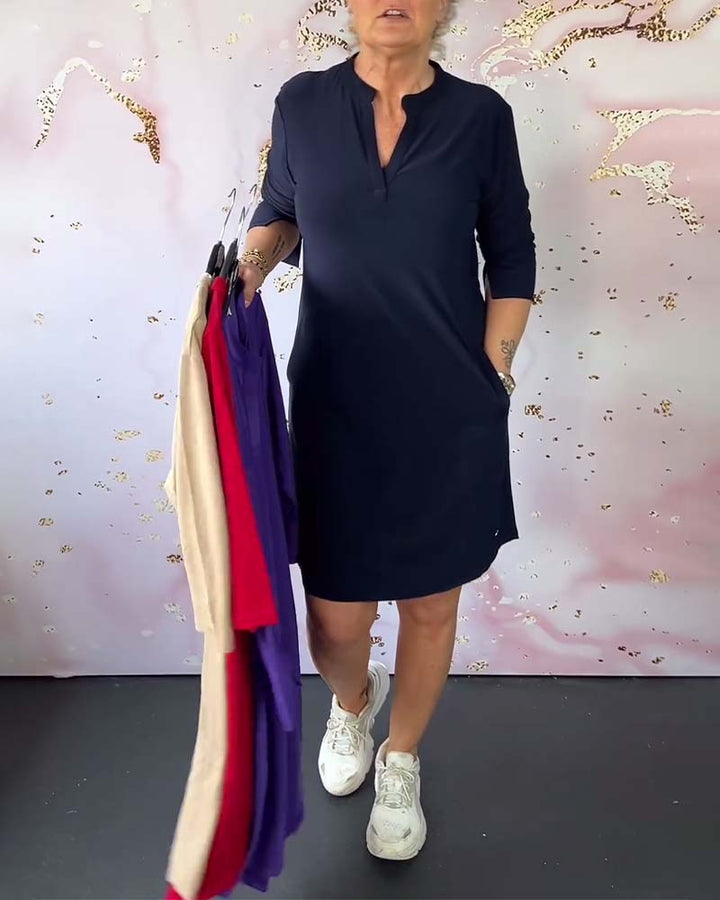Danuta – Stylowy sweter z dekoltem w serek