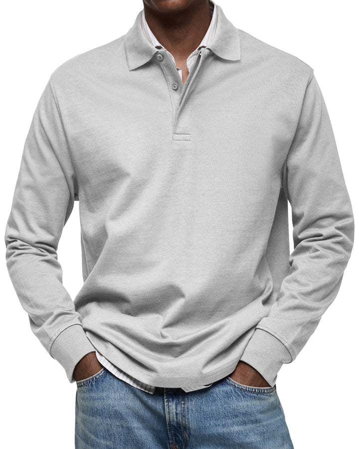 William™ | Polo Casual z Długim Rękawem