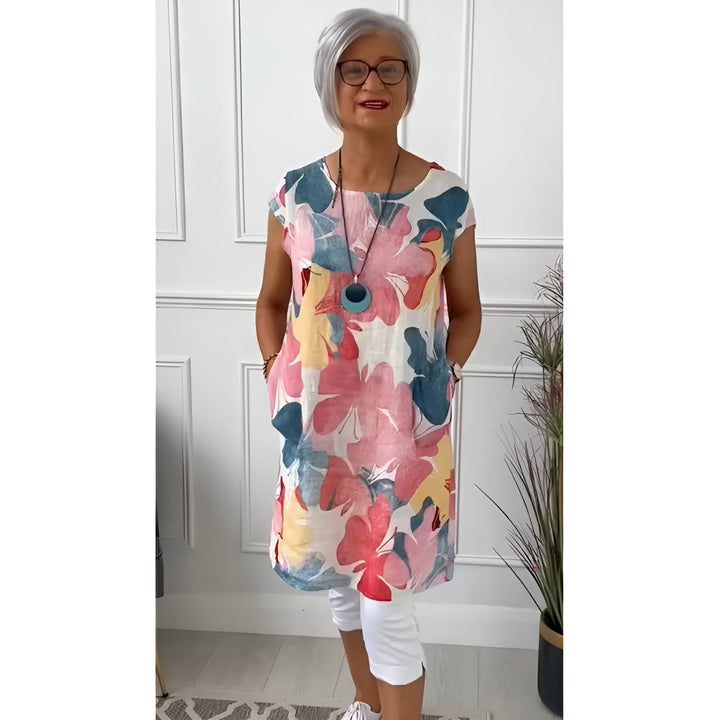 Patrycja – Elegancka sukienka koszulowa z kieszeniami