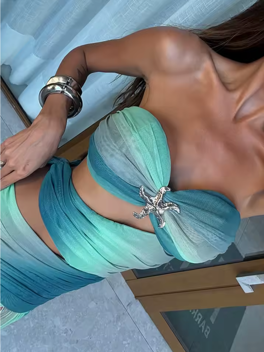 Iwona – Sukienka maxi z odkrytymi plecami